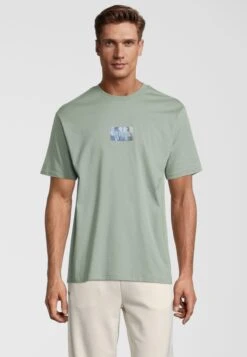Fila Chur Fam - Camiseta Estampada - Iceberg Green