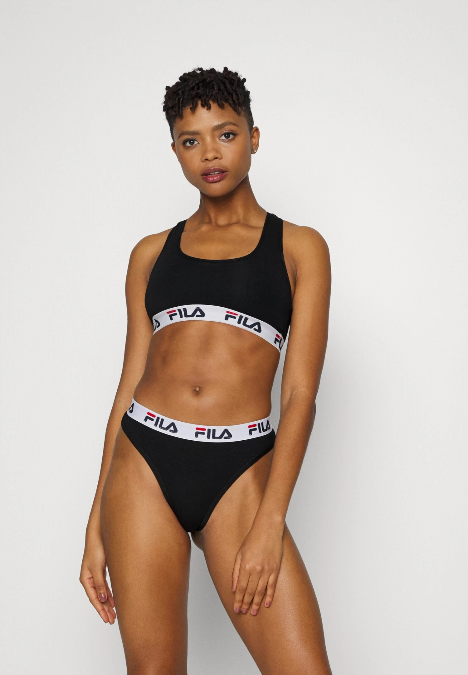 Fila Women 3 Pack - Tanga - Black 1 Fila Women 3 Pack - Tanga - Black