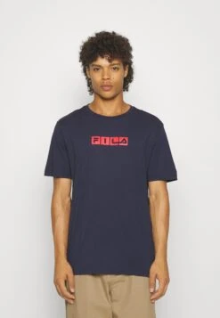 Fila Battweiler Unisex - Camiseta Estampada - Black Iris