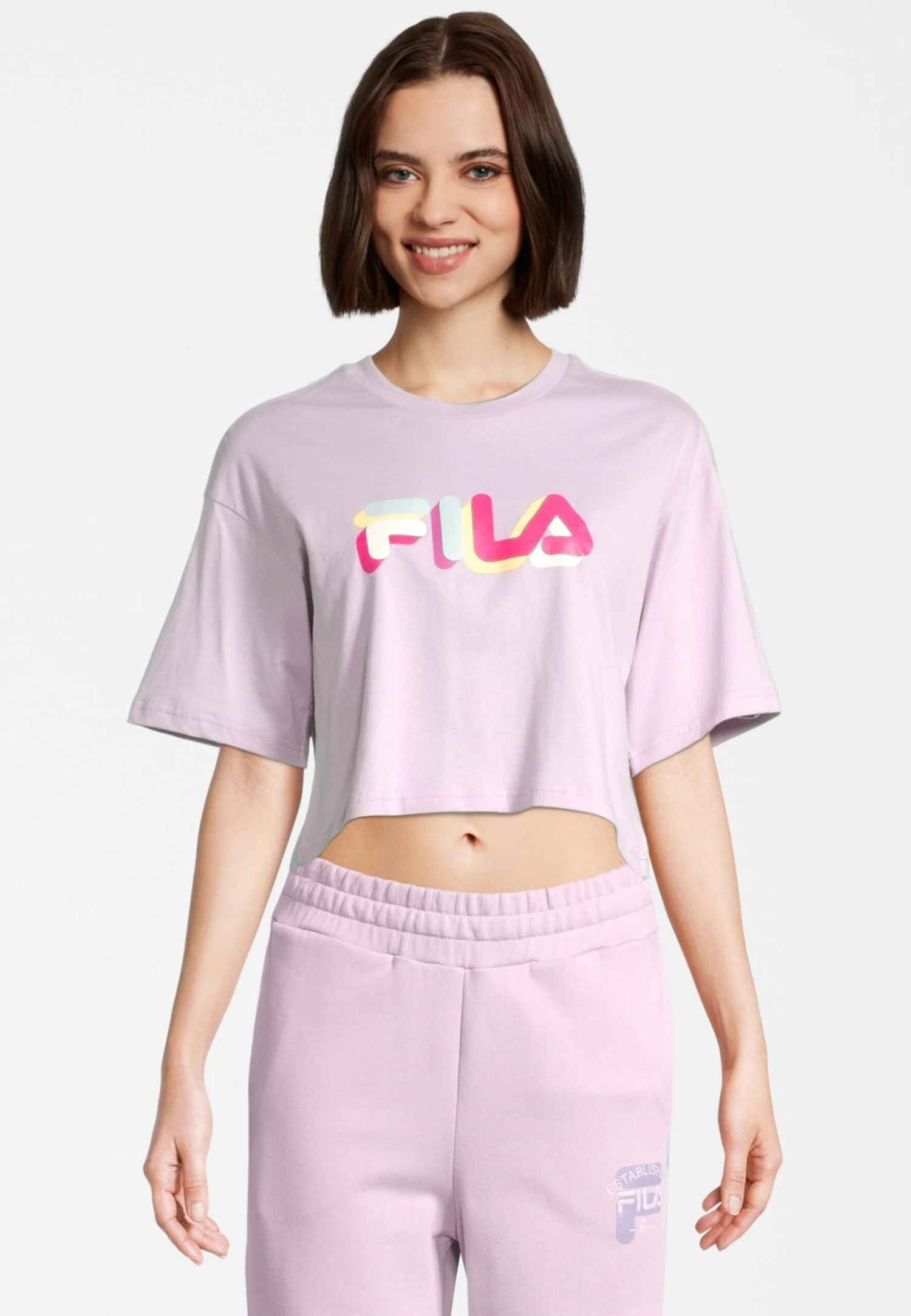 Fila Apparel Beuna Cropped Graphic Tee - Camiseta Estampada - Fair Orchid 1 Fila Apparel Beuna Cropped Graphic Tee - Camiseta Estampada - Fair Orchid