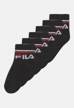 Fila Junior Quarter Unisex 6 Pack - Calcetines - Black
