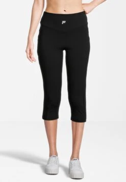 Fila Apparel Romania High Waist - Pantalón 3/4 De Deporte - Black