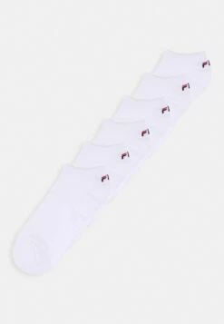 Fila Invisible Plain Socks Unisex 6 Pack - Calcetines - White