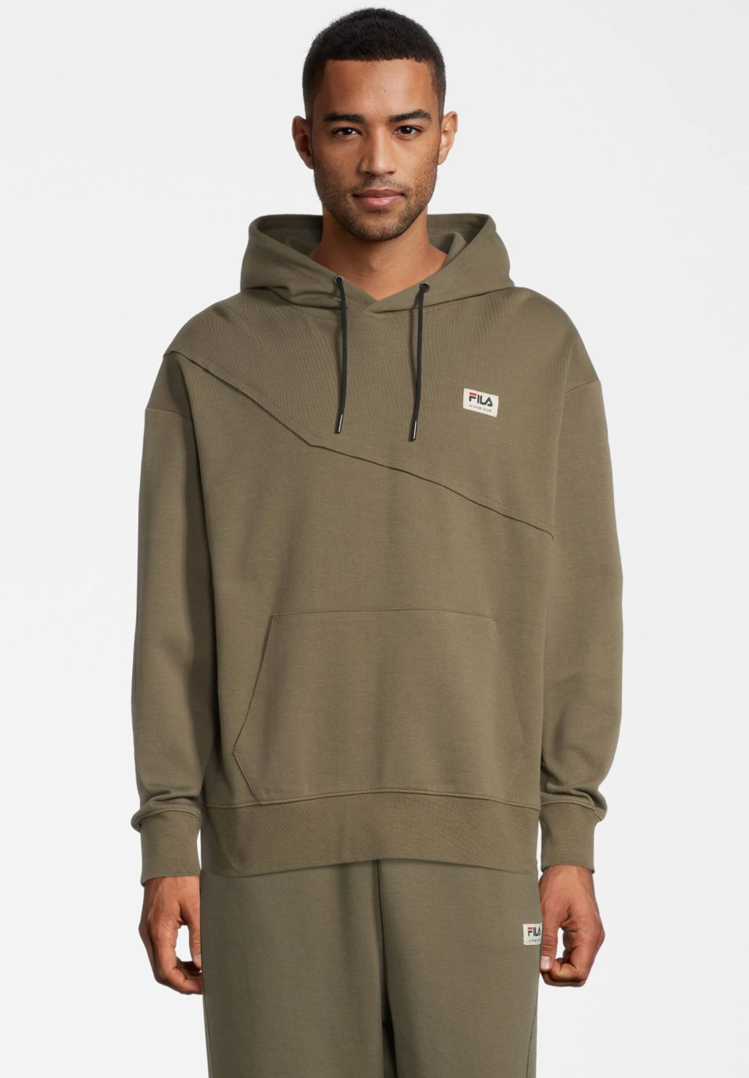 Fila Thiers - Jersey Con Capucha - Burnt Olive 1 Fila Thiers - Jersey Con Capucha - Burnt Olive