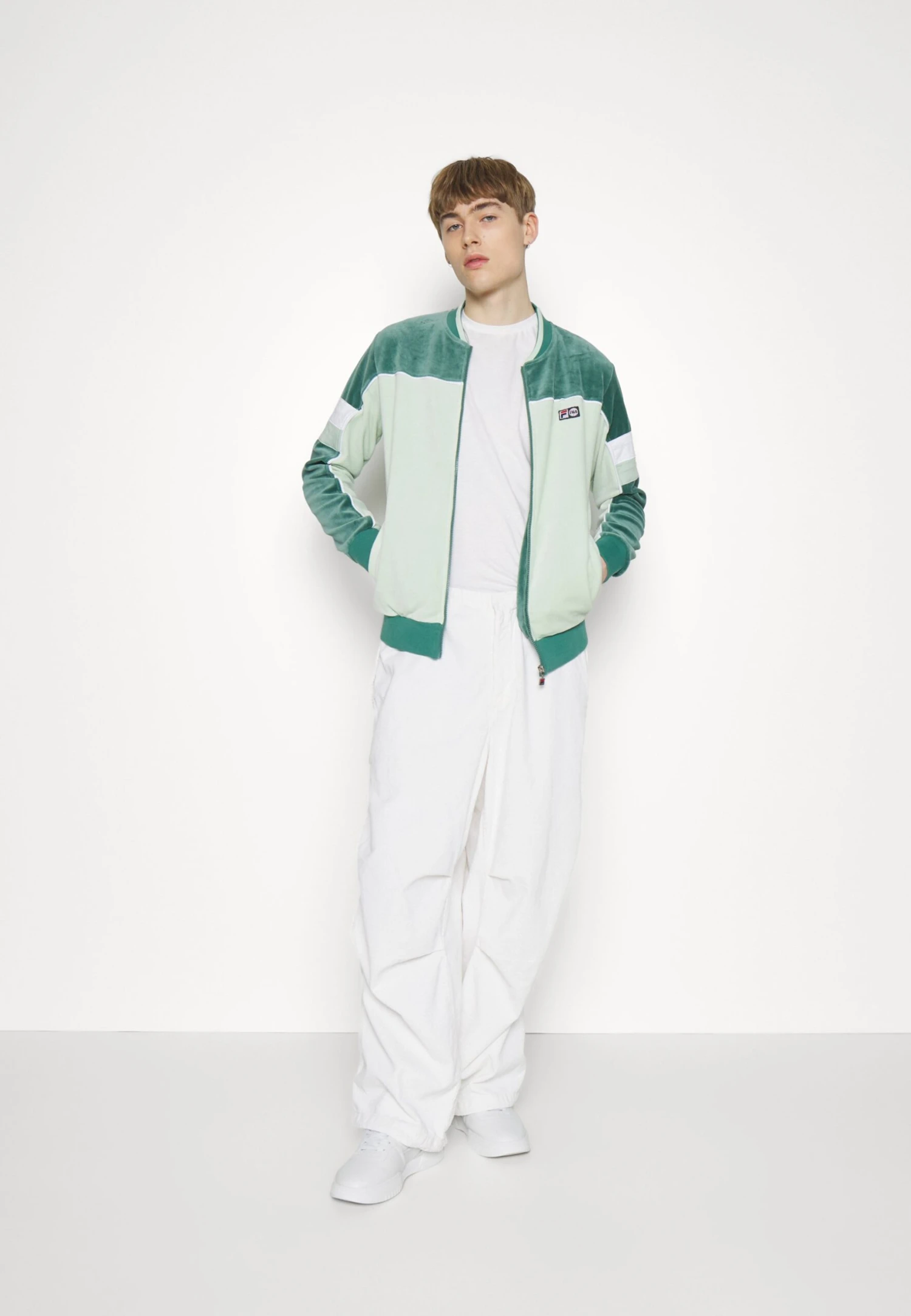 Fila Zielitz Jacket With Zipper - Sudadera Con Cremallera - Blue Spruce/Silt Green 5 Fila Zielitz Jacket With Zipper - Sudadera Con Cremallera - Blue Spruce/Silt Green - Imagen 5