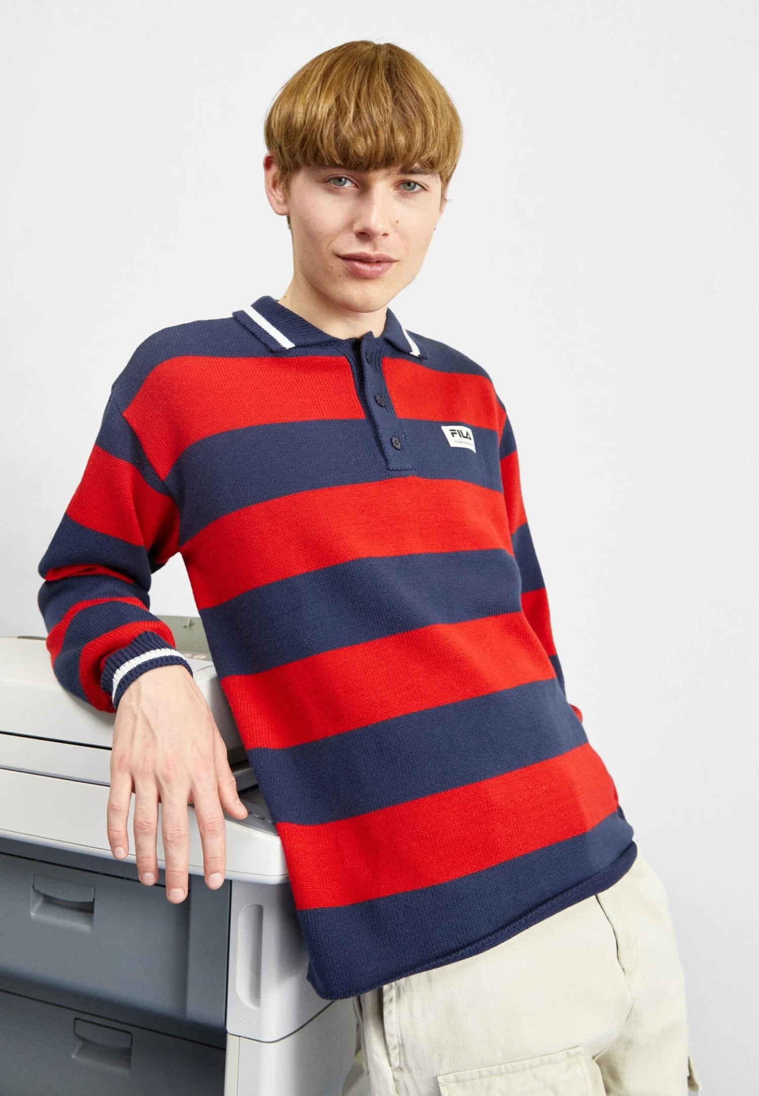 Fila Turpan- Jersey De Punto - Black Iris/True Red 1 Fila Turpan- Jersey De Punto - Black Iris/True Red