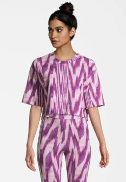 Fila Cattenom Aop - Camiseta Estampada - Purple Abstract Etno Aop