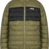 Fila Berglern Thin Puffer Jacket - Chaqueta De Entretiempo - Burnt Olive Moonless Night