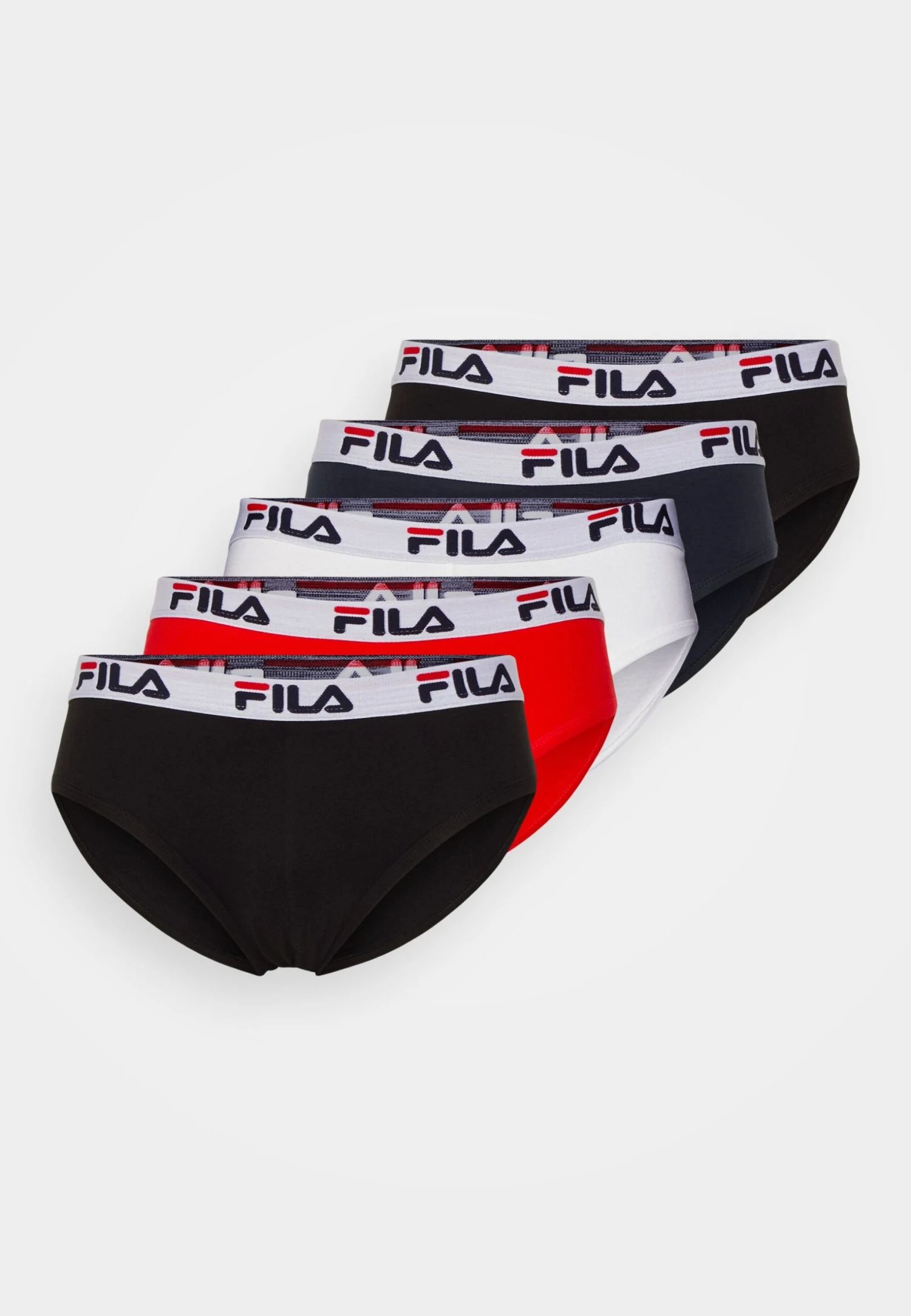 Fila Man Brief 5 Pack - Braguitas - Black/White/Navy/Red 1 Fila Man Brief 5 Pack - Braguitas - Black/White/Navy/Red