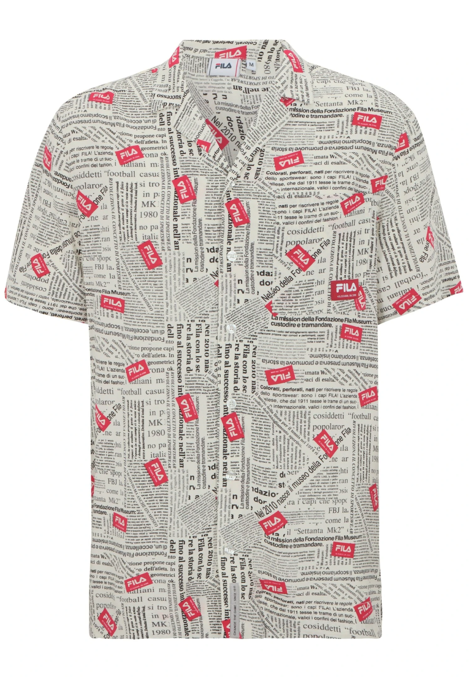 Fila Tutin Aop Resort- Camisa - Sweet Corn Newspaper Aop 4 Fila Tutin Aop Resort- Camisa - Sweet Corn Newspaper Aop - Imagen 4