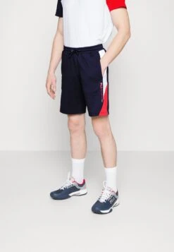 Fila Melvin - Pantalón Corto De Deporte - Navy/Red