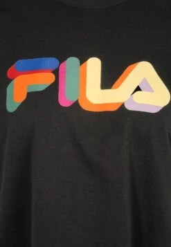 Fila Apparel Beuna Cropped Graphic Tee - Camiseta Estampada - Black -Fila 5411a93d1af8451e876ac632ea0aecfa