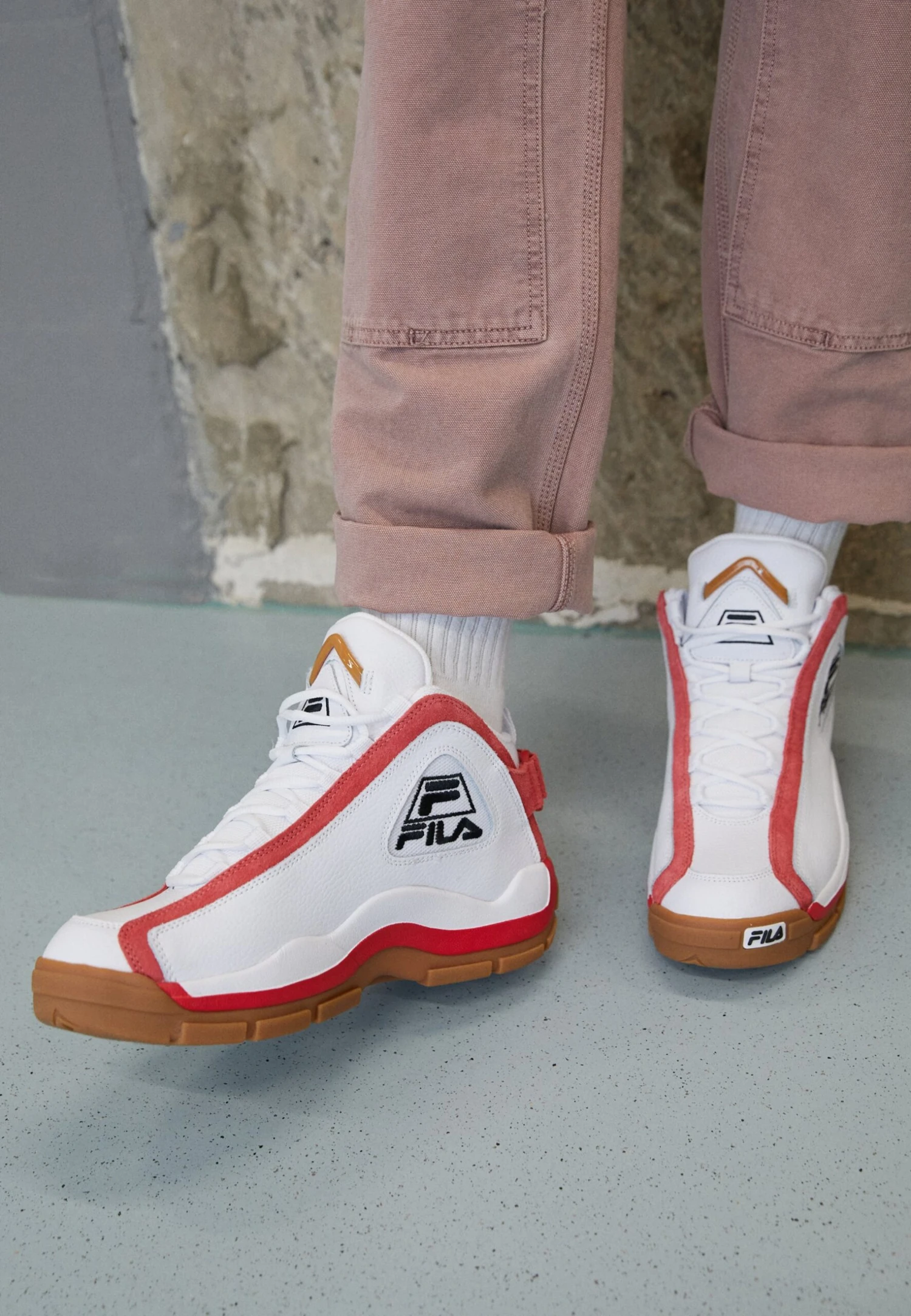 Fila Grant Hill Euro Basket Mid Unisex - Zapatillas Altas - White/Red 2 Fila Grant Hill Euro Basket Mid Unisex - Zapatillas Altas - White/Red - Imagen 2