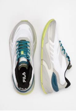Fila Footwear Raceway - Zapatillas De Running Neutras - Gray Violet-Safety Yellow Blue Coral -Fila 55577173e48b4ddeb29ff789290aebc5