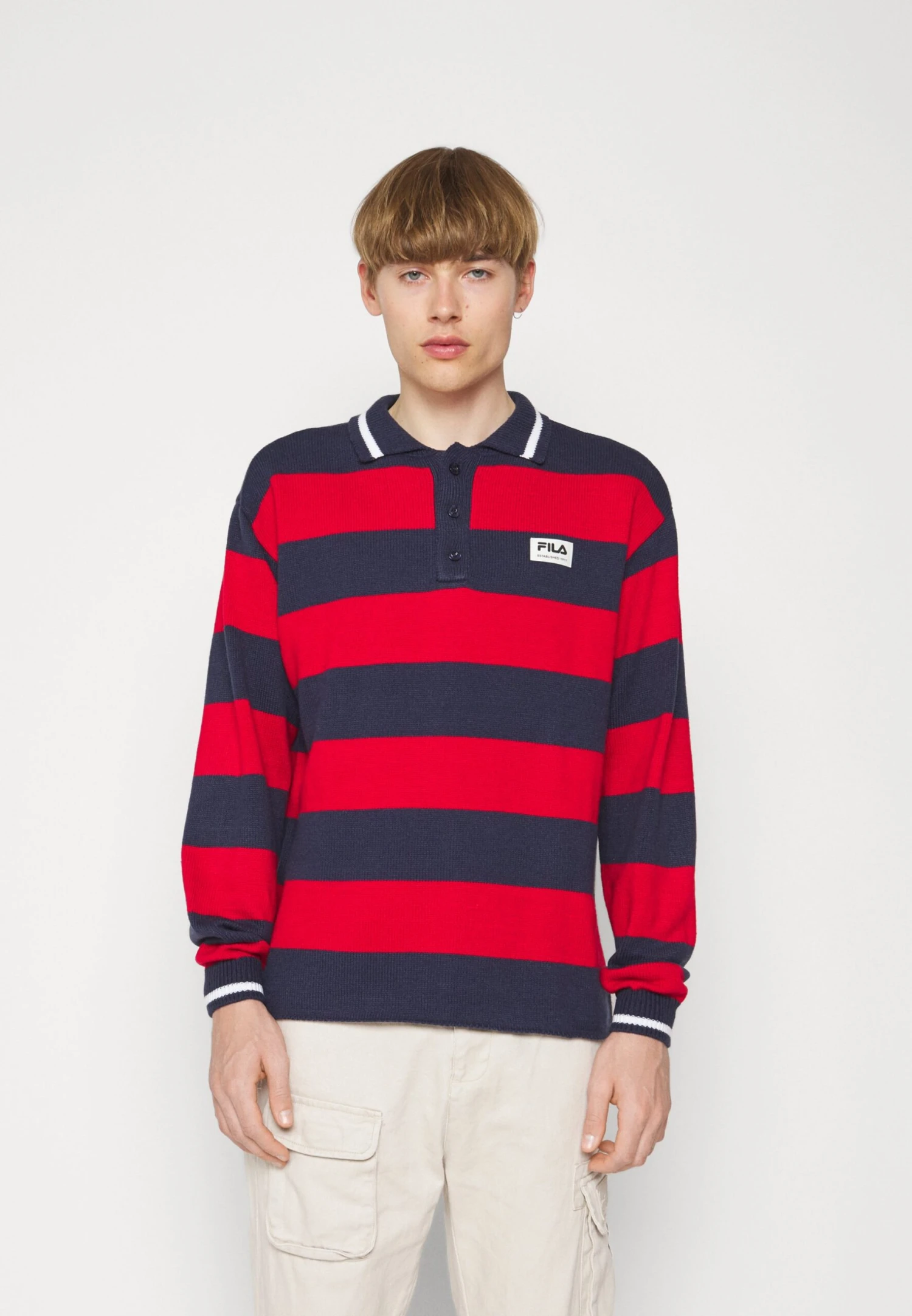 Fila Turpan- Jersey De Punto - Black Iris/True Red 3 Fila Turpan- Jersey De Punto - Black Iris/True Red - Imagen 3