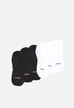 Fila Ghost Socks 6 Pack Unisex - Calcetines - Black/White