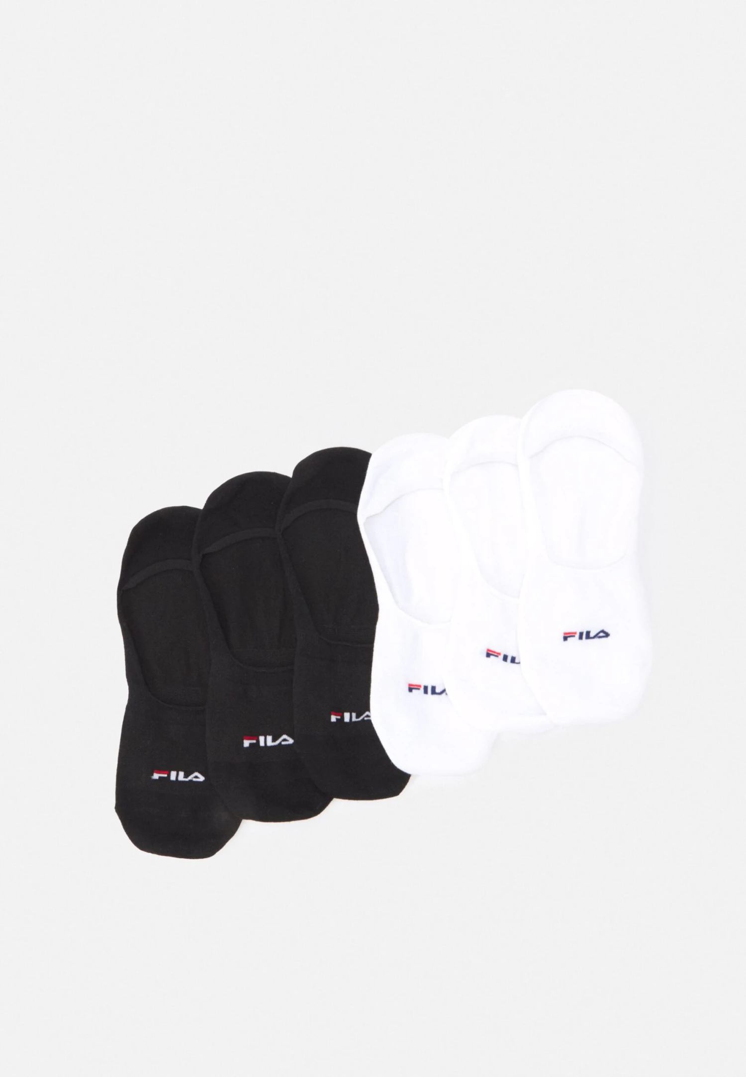 Fila Ghost Socks 6 Pack Unisex - Calcetines - Black/White 1 Fila Ghost Socks 6 Pack Unisex - Calcetines - Black/White