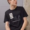 Fila Bippen Tee - Camiseta Estampada - Black