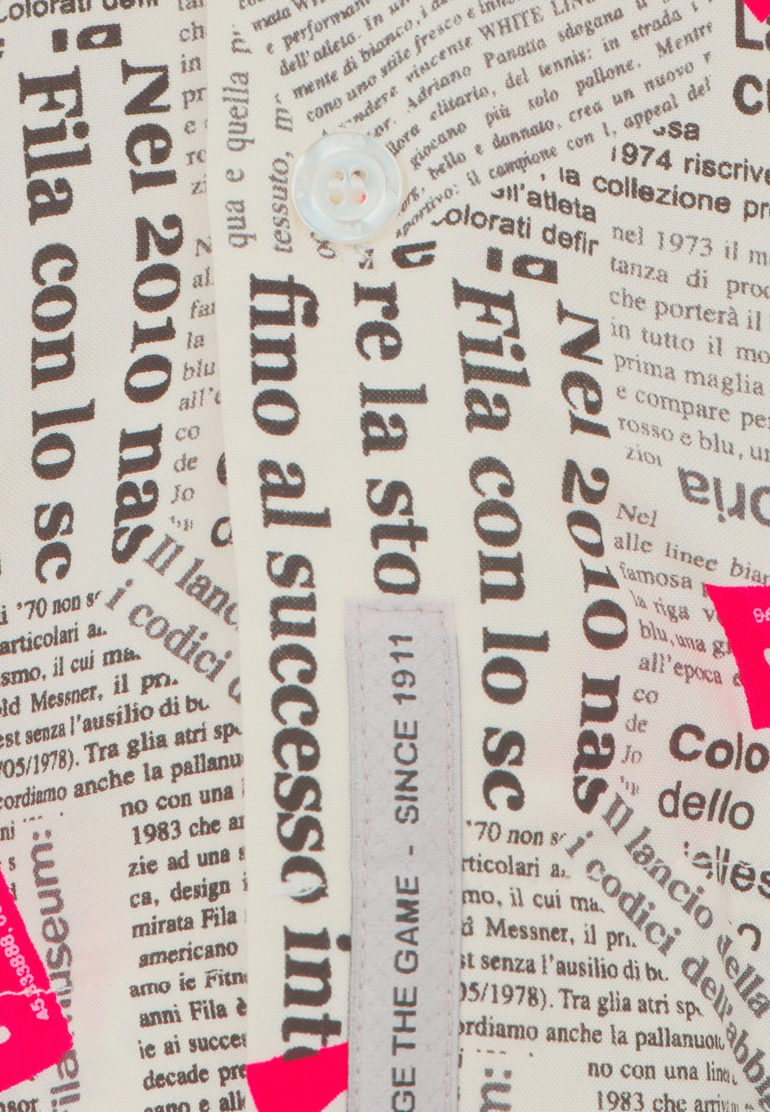 Fila Tutin Aop Resort- Camisa - Sweet Corn Newspaper Aop 5 Fila Tutin Aop Resort- Camisa - Sweet Corn Newspaper Aop - Imagen 5