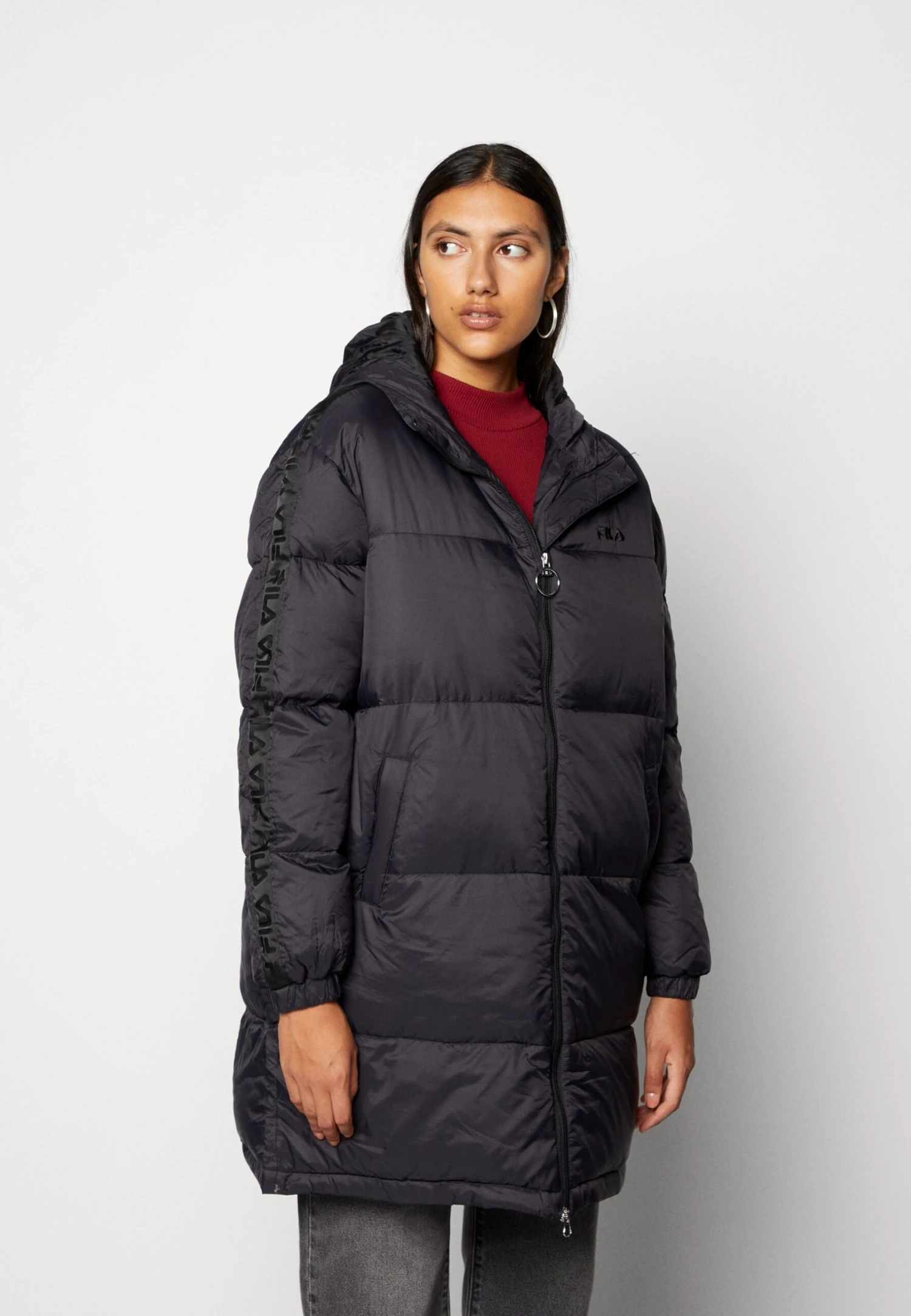 Fila Berislav Long Padded Coat - Abrigo De Invierno - Moonless Night 2 Fila Berislav Long Padded Coat - Abrigo De Invierno - Moonless Night - Imagen 2