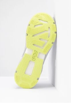 Fila Footwear Raceway - Zapatillas De Running Neutras - Gray Violet-Safety Yellow Blue Coral -Fila 7304d2e32d6f49289fb3756d3dd99436