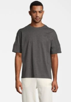Fila Brittnau - Camiseta Estampada - Dark Grey Melange