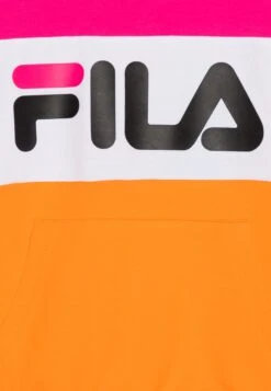 Fila Bagana Blocked Hoody Unisex - Sudadera - Orange Peel/Fuchsia Purple/Bright White -Fila 7853fb8571ed400dbd1323a62f42517d