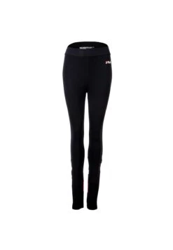 Fila Salino Long Logo Stret - Leggings - Schwarz Rot