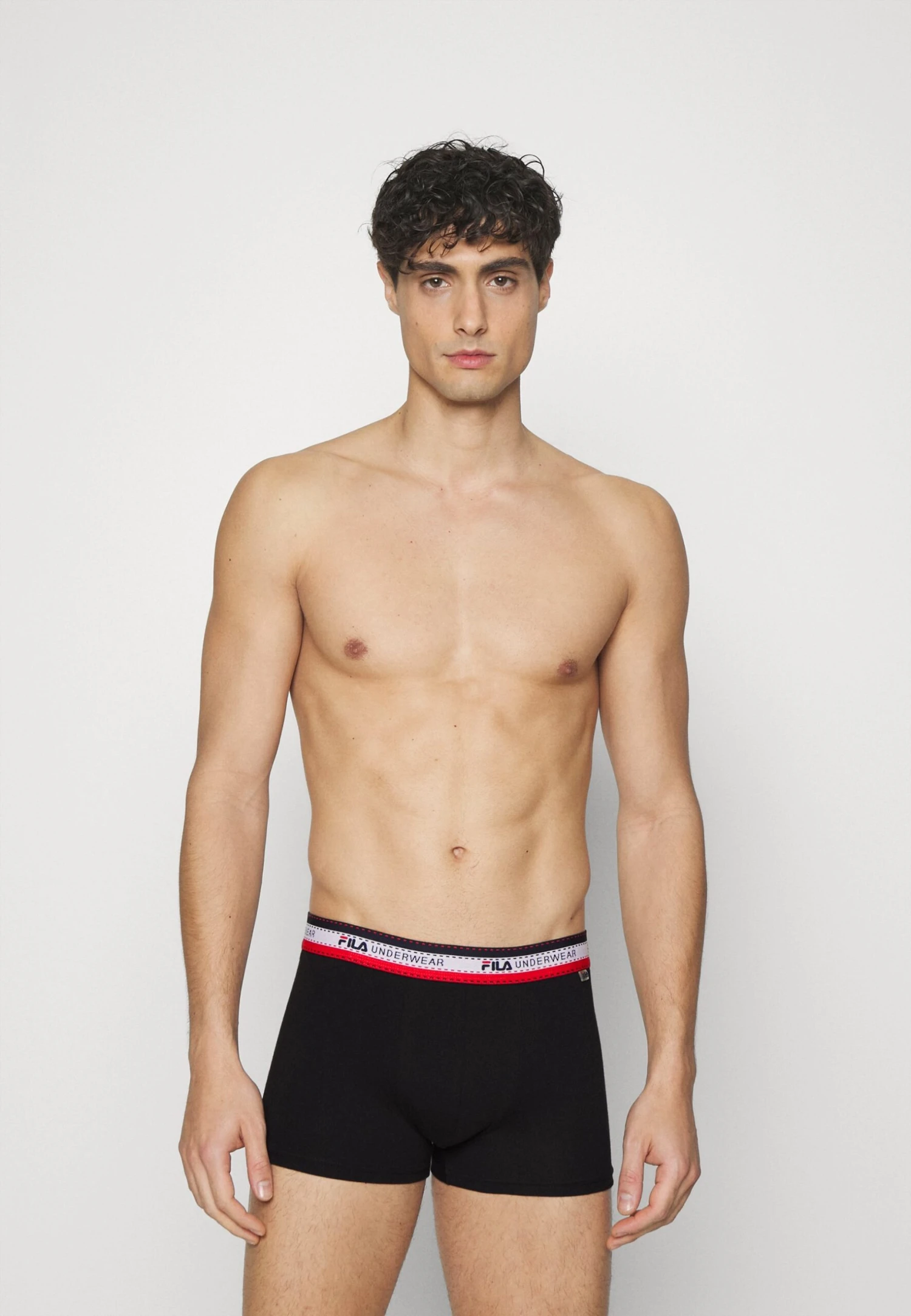 Fila Man Boxer 4 Pack - Culotte - Black/Navy/White/Jeans Melange 4 Fila Man Boxer 4 Pack - Culotte - Black/Navy/White/Jeans Melange - Imagen 4