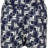 Fila Laudert Aop- Bañador - Medieval Blue Playful Fbox Aop