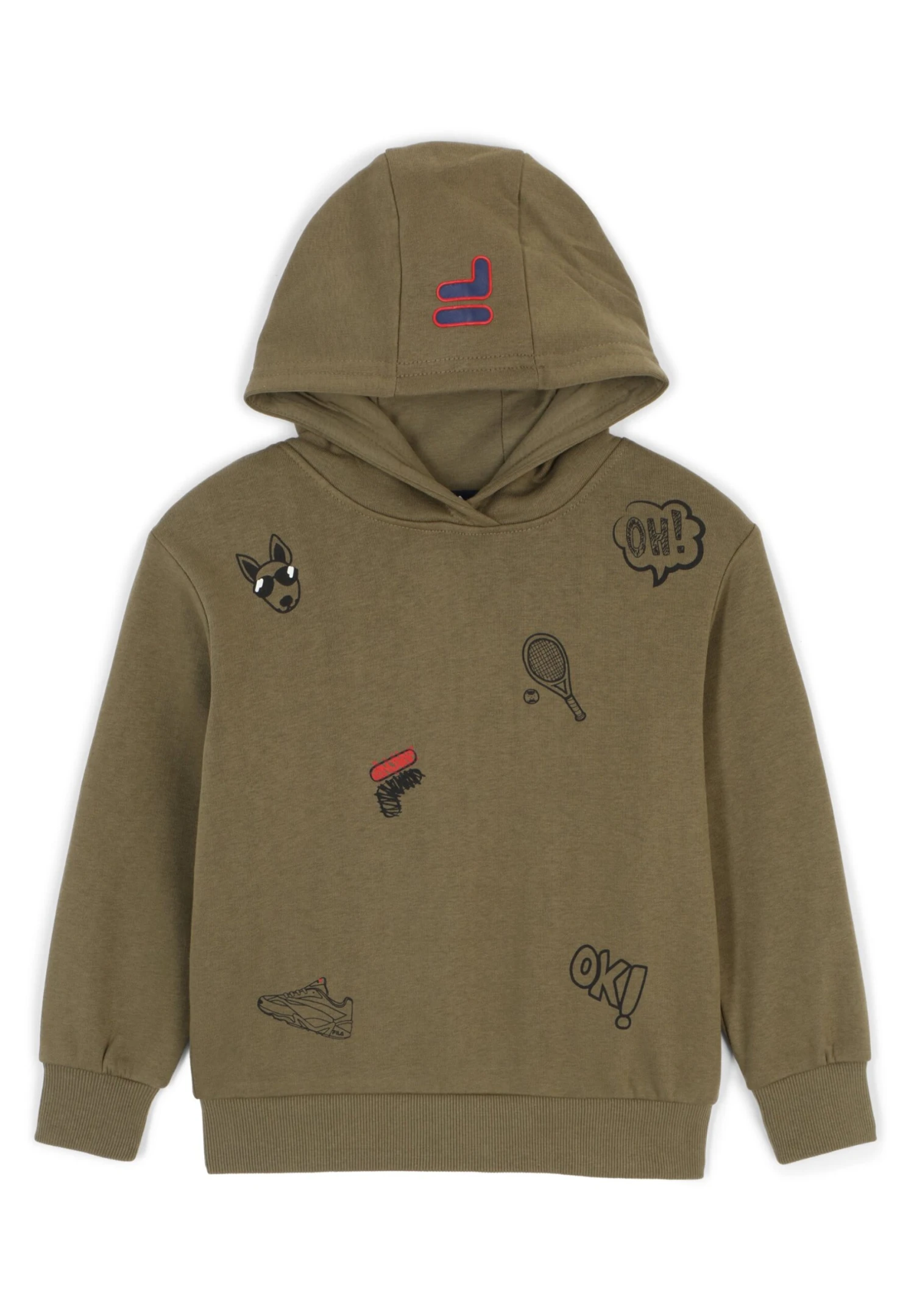 Fila Bakersield - Jersey Con Capucha - Burnt Olive 1 Fila Bakersield - Jersey Con Capucha - Burnt Olive