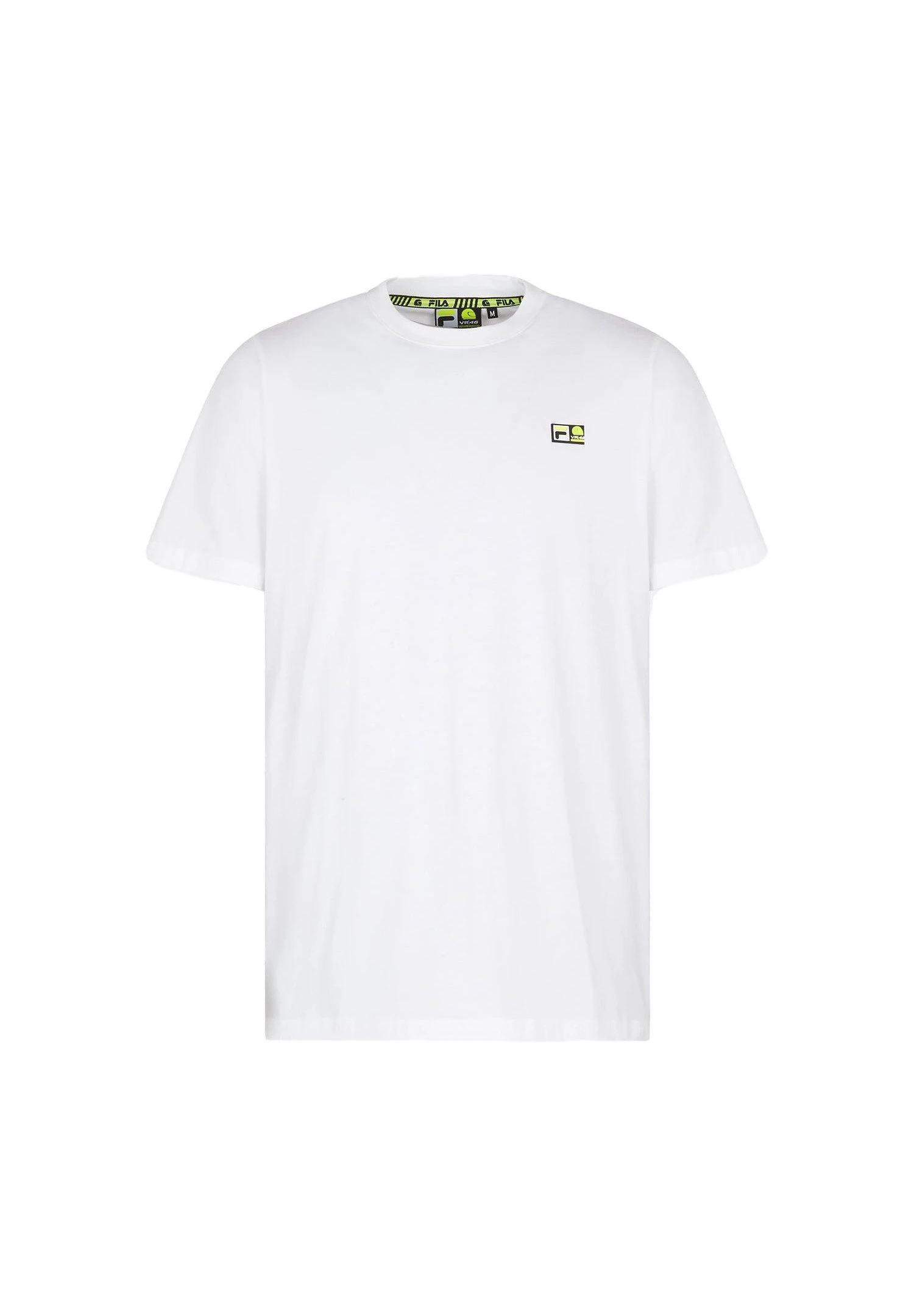 Fila Vr46 C16 Logo - Camiseta Básica - Weiss 1 Fila Vr46 C16 Logo - Camiseta Básica - Weiss