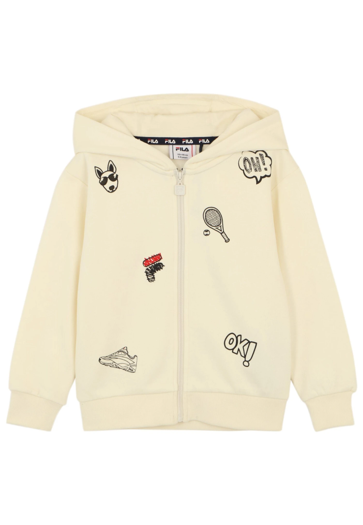 Fila Apparel Bakersield Hooded- Sudadera Con Cremallera - Egret 1 Fila Apparel Bakersield Hooded- Sudadera Con Cremallera - Egret