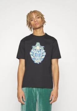 Fila Twistetal Graphic Tee - Camiseta Estampada - Black -Fila a3254b89b2d6404e9eda73cf02e3fe50