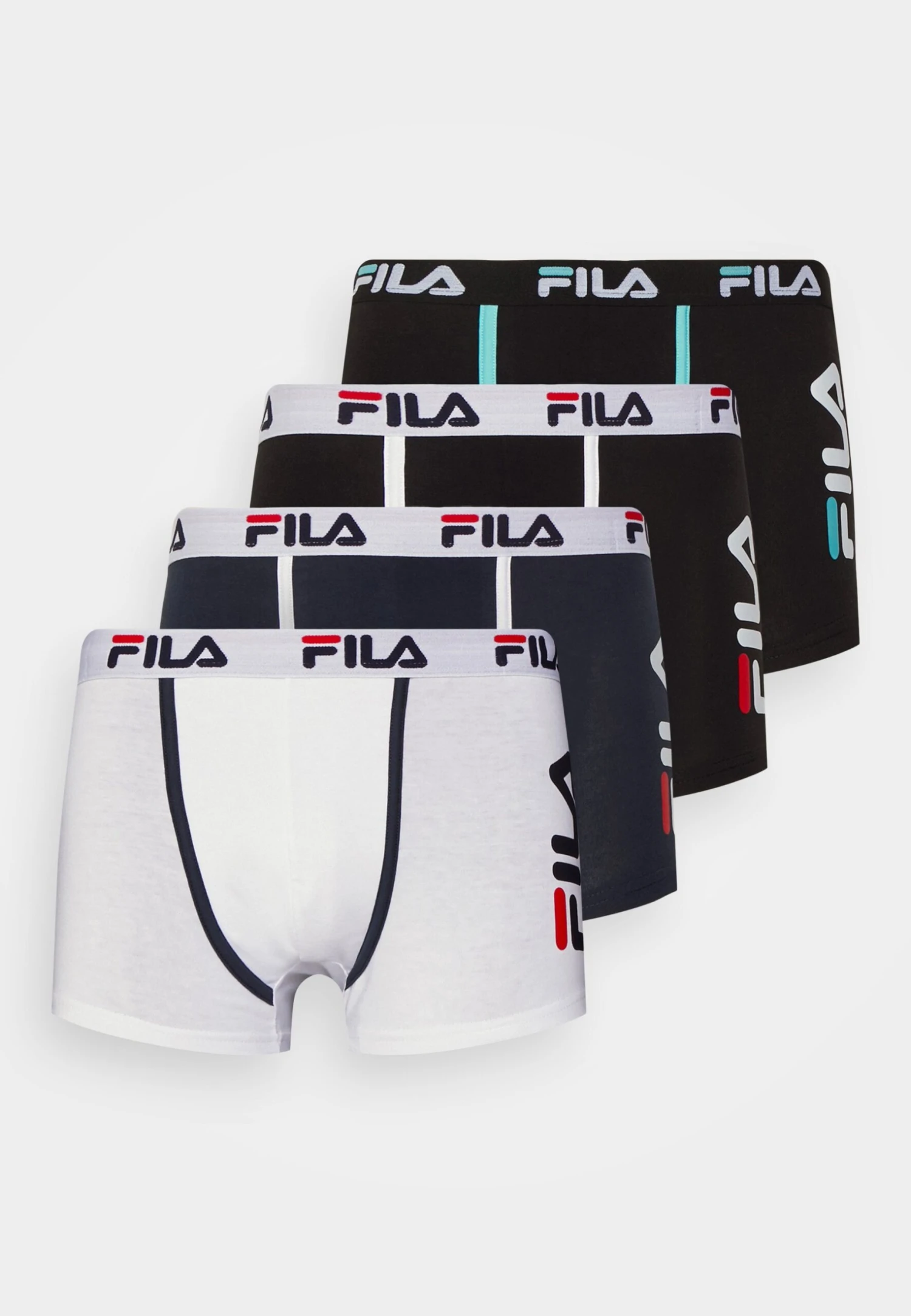 Fila Man Boxer 4 Pack - Culotte - White/Navy/Blue Light/Black 5 Fila Man Boxer 4 Pack - Culotte - White/Navy/Blue Light/Black - Imagen 5