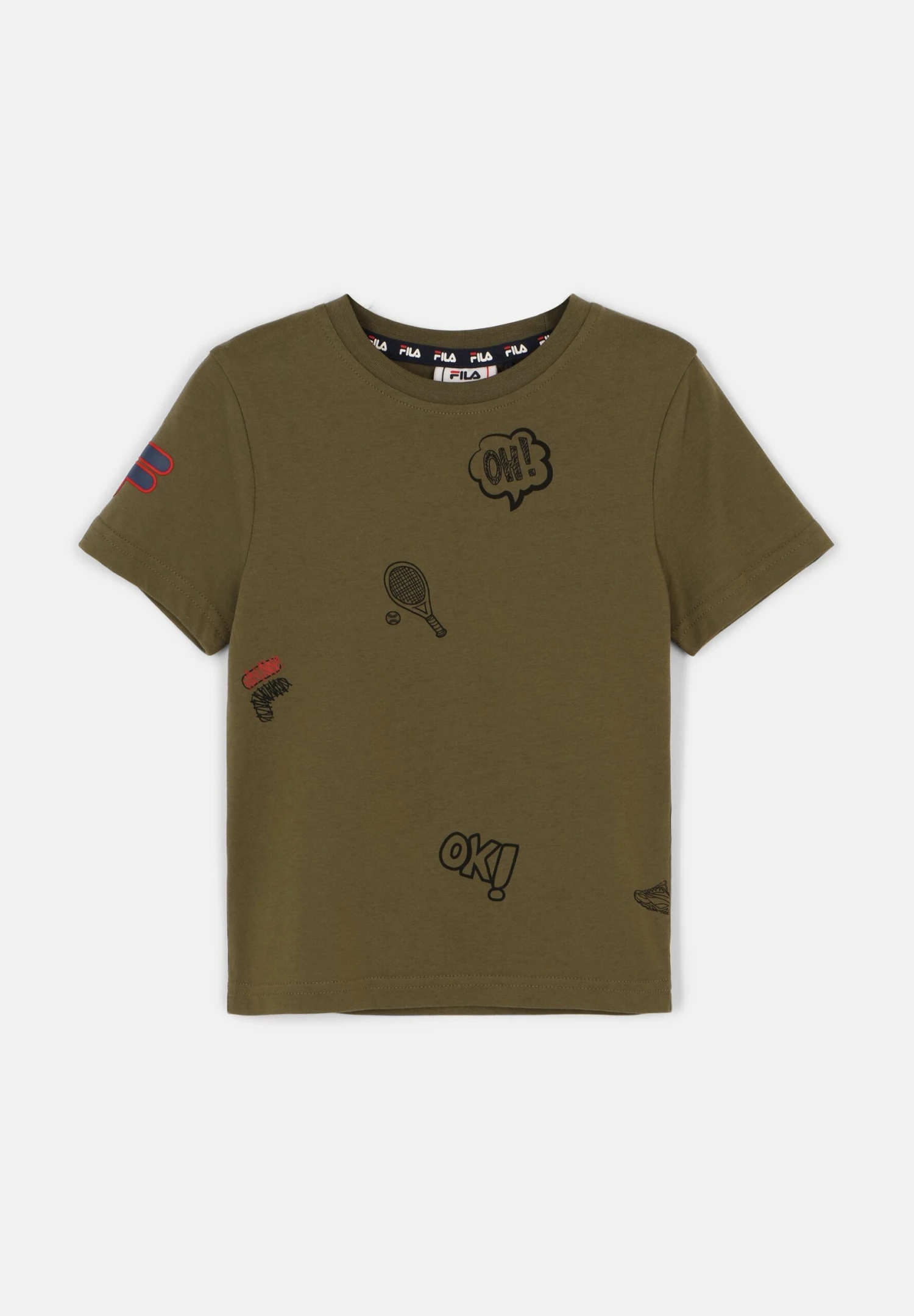 Fila Bamberg Tee - Camiseta Estampada - Burnt Olive 2 Fila Bamberg Tee - Camiseta Estampada - Burnt Olive - Imagen 2