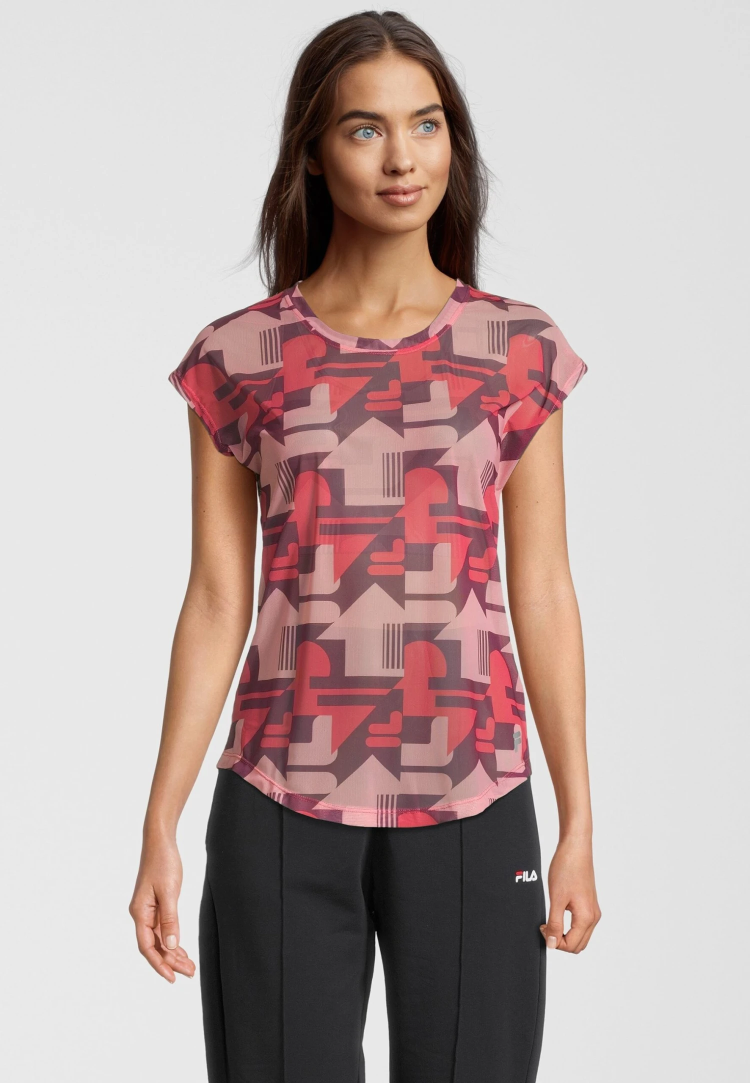 Fila Apparel Riesa - Camiseta Estampada - Amaranth React Aop 1 Fila Apparel Riesa - Camiseta Estampada - Amaranth React Aop