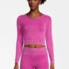 Fila Radnor Seamless Cropped - Camiseta De Manga Larga - Pink