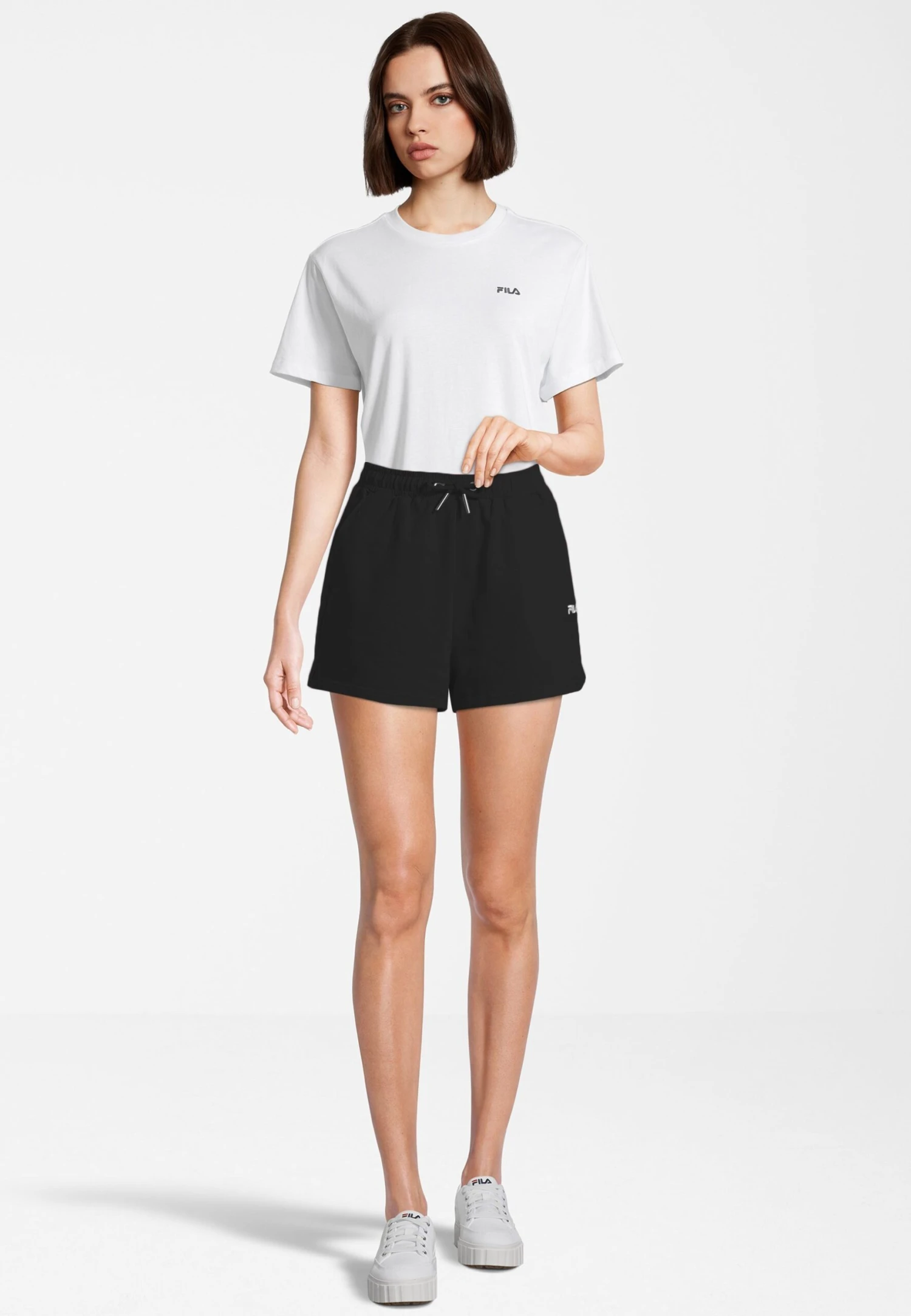 Fila Brandenburg High Waist - Pantalón Corto De Deporte - Black 2 Fila Brandenburg High Waist - Pantalón Corto De Deporte - Black - Imagen 2