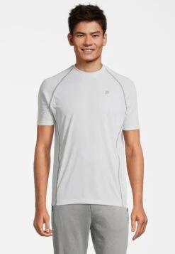 Fila Apparel Lexow Raglan - Camiseta Básica - Light Grey Melange