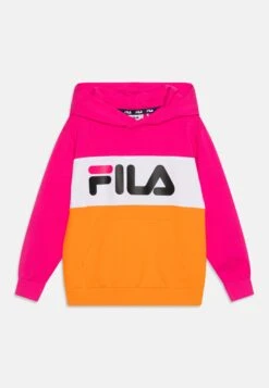 Fila Bagana Blocked Hoody Unisex - Sudadera - Orange Peel/Fuchsia Purple/Bright White