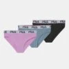 Fila Junior Girl Brief 3 Pack - Braguitas - Lady Pink/Hydrangea/Black