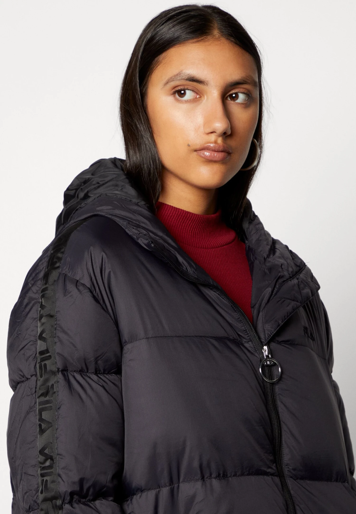 Fila Berislav Long Padded Coat - Abrigo De Invierno - Moonless Night 6 Fila Berislav Long Padded Coat - Abrigo De Invierno - Moonless Night - Imagen 6