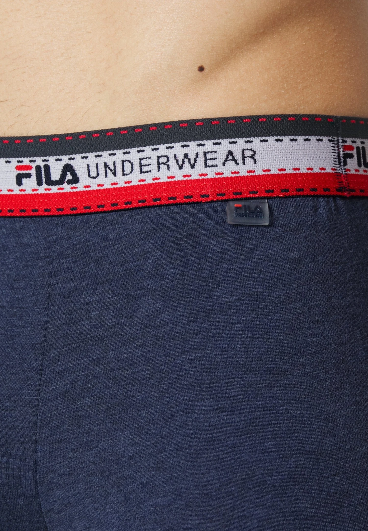 Fila Man Boxer 4 Pack - Culotte - Black/Navy/White/Jeans Melange 6 Fila Man Boxer 4 Pack - Culotte - Black/Navy/White/Jeans Melange - Imagen 6