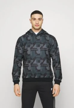 Fila Riad Regular Hoody - Jersey Con Capucha - Black Beauty