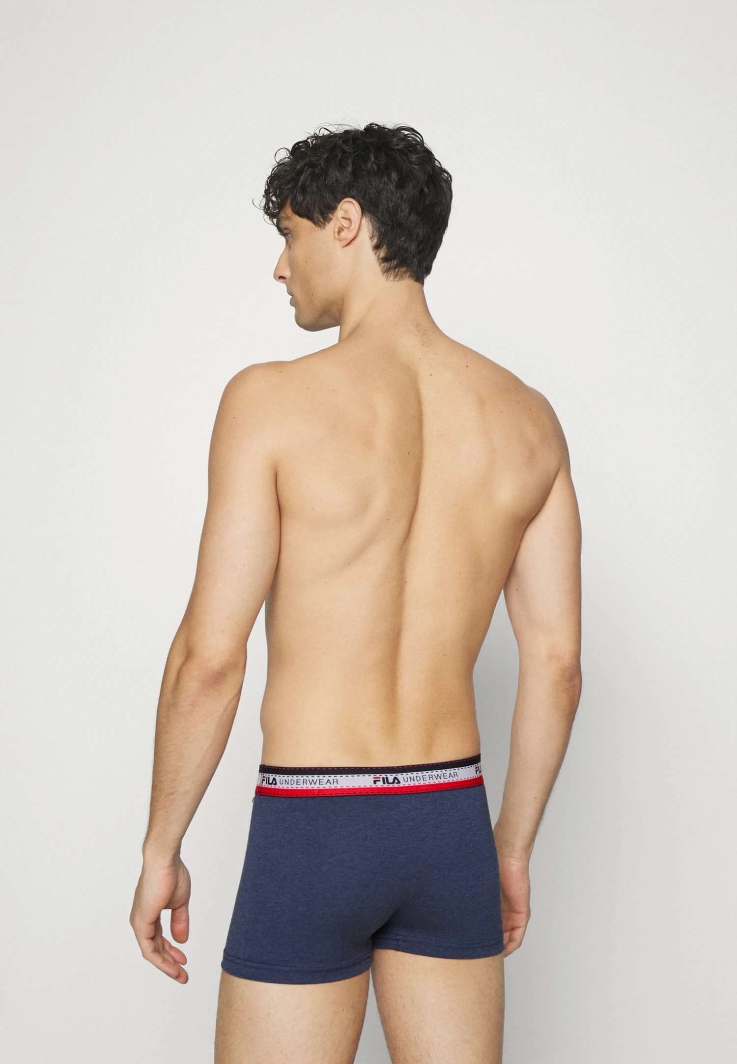 Fila Man Boxer 4 Pack - Culotte - Black/Navy/White/Jeans Melange 2 Fila Man Boxer 4 Pack - Culotte - Black/Navy/White/Jeans Melange - Imagen 2