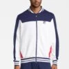 Fila Zigong- Chaquetas Bomber - Bright White Medieval Blue True Red