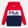 Fila Bagana Blocked Hoody Unisex - Sudadera - Medieval Blue/True Red/Bright White