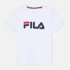 Fila Logo Kids Unisex - Camiseta Deportiva - White