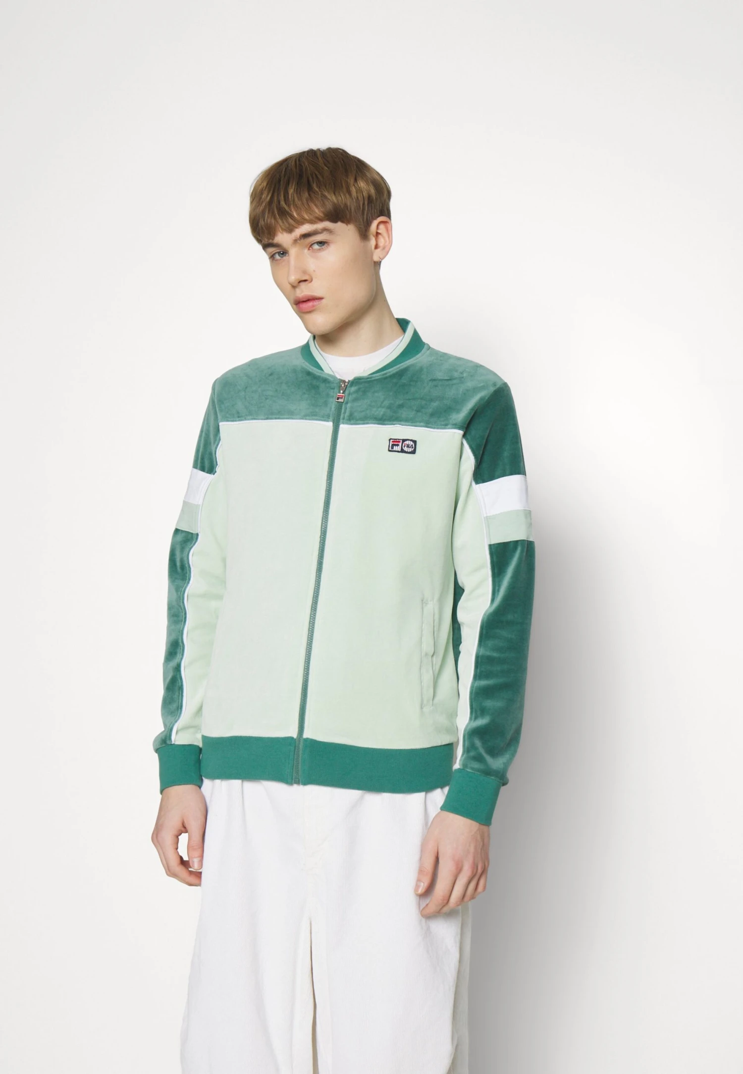 Fila Zielitz Jacket With Zipper - Sudadera Con Cremallera - Blue Spruce/Silt Green 3 Fila Zielitz Jacket With Zipper - Sudadera Con Cremallera - Blue Spruce/Silt Green - Imagen 3